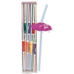 Luau 25 Umbrella straws