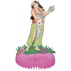 Hula Girl Honeycomb Centerpiece