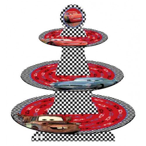 3 Tier Disney Cars Cupcake Stand