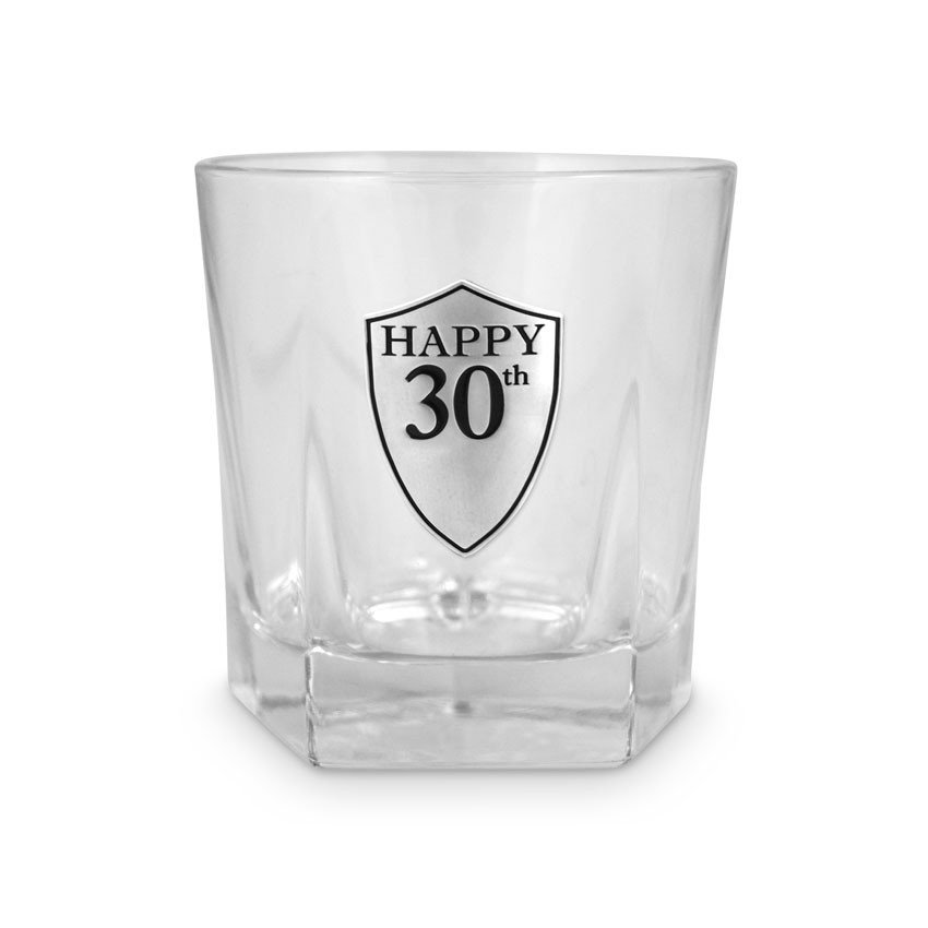 30th Whisky Glass