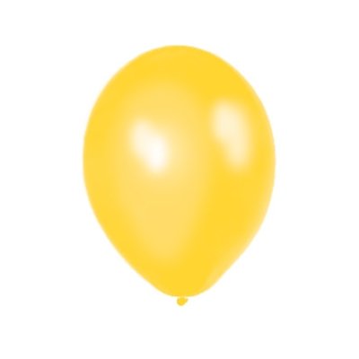 Metallic Yellow 30cm Balloon (Each)