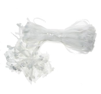 White Pre-Cut & Clipped Balloon Ribbon