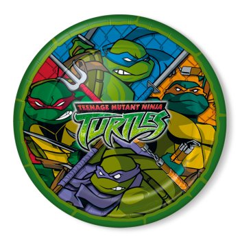 Falksson Ninja Turtles 380074-6 Su Inviti con buste 