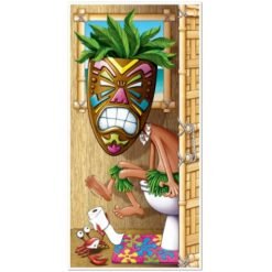 Tiki Man Restroom Door Cover
