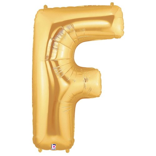 Gold Letter F Megaloon