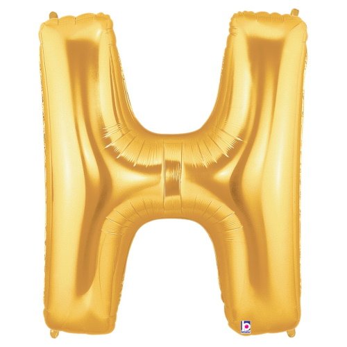 Gold Letter H Megaloon