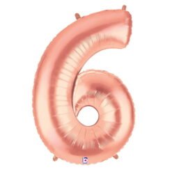 Rose Gold Number 6 Megaloon