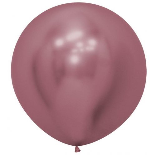 Reflex Pink 60cm Round Latex Balloons (3 Pack)