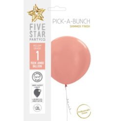 Shimmer Rose Gold 90cm Round Balloon 1 Pack
