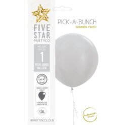 Shimmer Silver 90cm Round Balloon 1 Pack