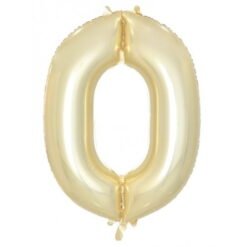 Luxe Gold Numeral 0 Foil Balloon 86cm