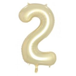 Luxe Gold Numeral 2 Foil Balloon 86cm