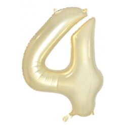 Luxe Gold Numeral 4 Foil Balloon 86cm