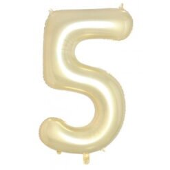 Luxe Gold Numeral 5 Foil Balloon 86cm