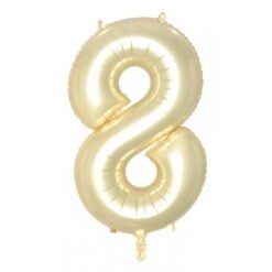 Luxe Gold Numeral 8 Foil Balloon 86cm