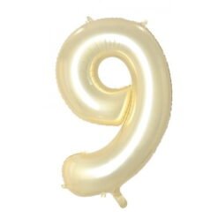 Luxe Gold Numeral 9 Foil Balloon 86cm