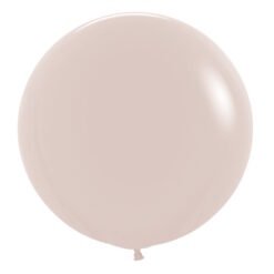 Fashion White Sand 60cm Round Balloons 2 Pack