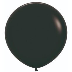 Matte Black 90cm Round Balloon 1 Pack