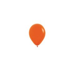 Matte Orange 12cm Round Balloons 20 Pack