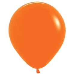 Matte Orange 45cm Round Balloons 6 Pack