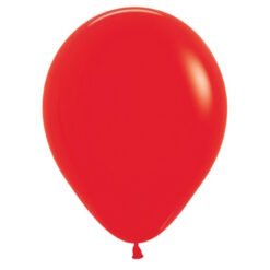 Matte Red 30cm Round Balloons 18 Pack