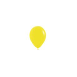 Matte Yellow 12cm Round Balloons 20 Pack
