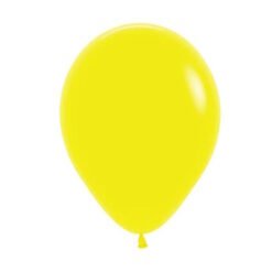 Matte Yellow 30cm Round Balloons 18 Pack