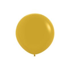 Fashion Mustard 45cm Round Balloons 6 Pack