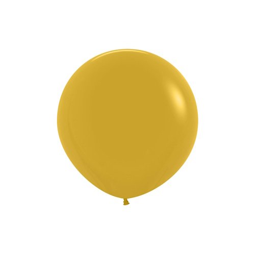 Fashion Mustard 45cm Round Balloons 6 Pack