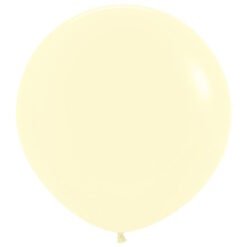 Matte Pastel Yellow 90cm Round Balloons (Pack Of 1)
