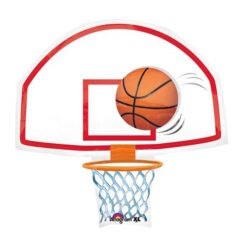 Basketball & Backboard Supershape Foil Balloon