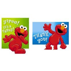 Hooray For Elmo Invitations And Thank you Notes