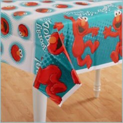 Hooray For Elmo Plastic Tablecover