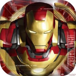 Iron Man Square Dessert Plates