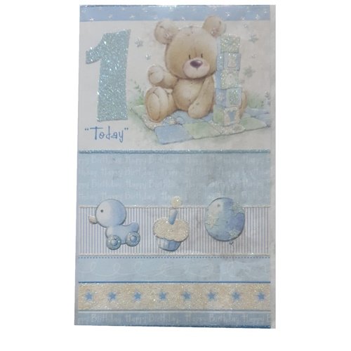1st Birthday Boy Greeting Card