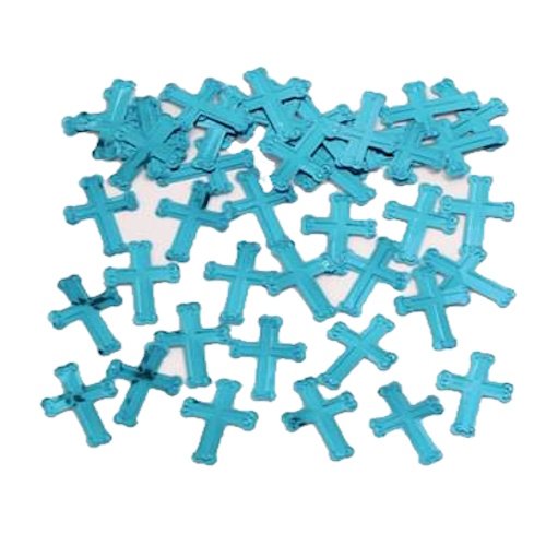Confetti Embossed Blue Cross