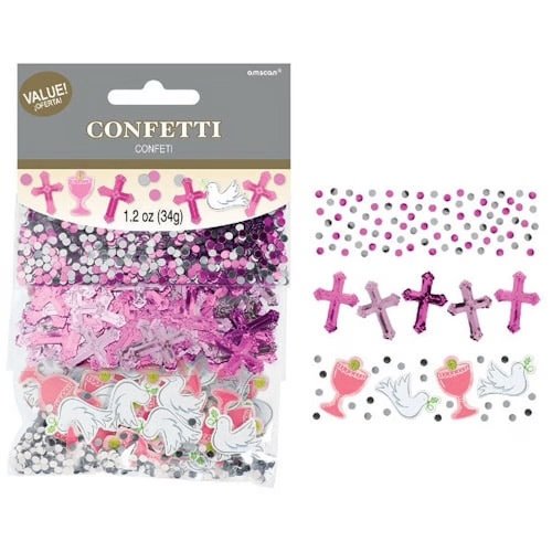 First Communion Pink Confetti Value Pack