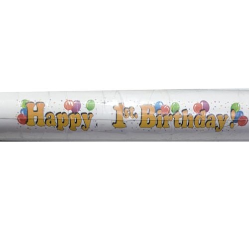 Giant Happy 1st Birthday Banner