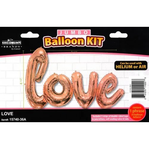 Giant LOVE Rose Gold Foil Balloon