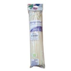 Clear plastic bag containing long off-white sculpting sticks labeled 'Sempertex 260s'