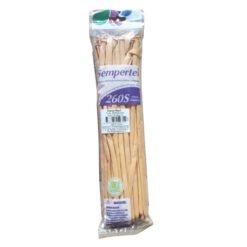 Pack of long, thin breadsticks in a clear plastic bag with a purple/white Sempretex label, standing upright.