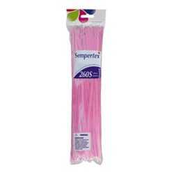 Bag of pink Sempertex 260S latex balloons for balloon twisting.