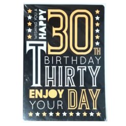 Large 30th Birthday Card