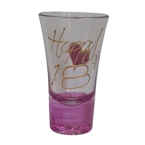 18th Pink Shot Glass