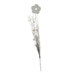 Pick Onion Foam Flower Silver