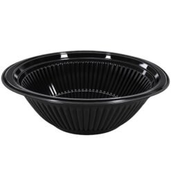 Medium Round Plastic Bowl Black