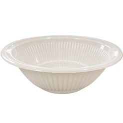 Medium Round Plastic Bowl White