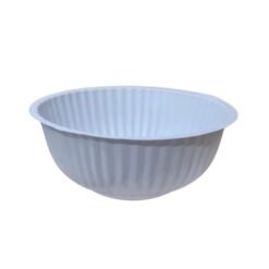 Small Round Plastic Bowl White